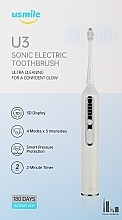 Elektryczna szczoteczka do zębów U3, biała - Usmile Sonic Electric Toothbrush U3 Sunlight White — Zdjęcie N1