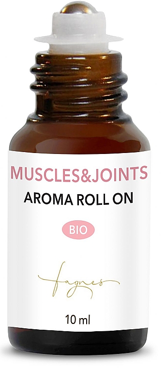 Mieszanka olejków eterycznych na ból i obrzęki, roll-on - Fagnes Aromatherapy Bio Muscle & Joint Aroma Roll On — Zdjęcie N2