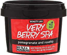 Delikatny peeling do twarzy i ust z witaminą C - Beauty Jar Very Berry Spa Softening Face And Lips Peeling With Vitamin C Pomegranate And Rosehip — Zdjęcie N2