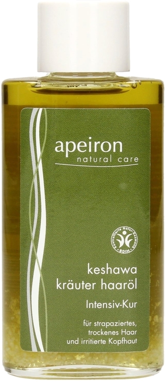 Ziołowy olejek do włosów - Apeiron Keshawa Herbal Hair Oil — Zdjęcie N1