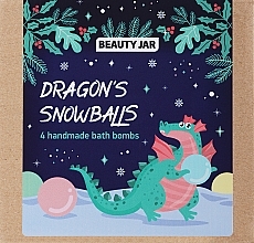 Kup Zestaw prezentowy z bombami do kąpieli - Beauty Jar Dragon's Snowballs (b/bomb/4x130g)
