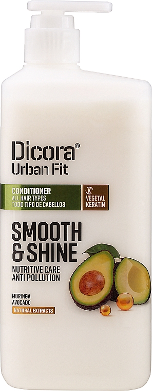 Odżywka do wszystkich rodzajów włosów - Dicora Urban Fit Conditioner Smooth & Shine  — Zdjęcie N1