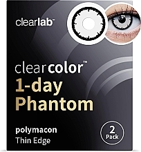 Kup Jednodniowe kolorowe soczewki kontaktowe Angelic White, 2 sztuki - Clearlab ClearColor 1-Day Phantom