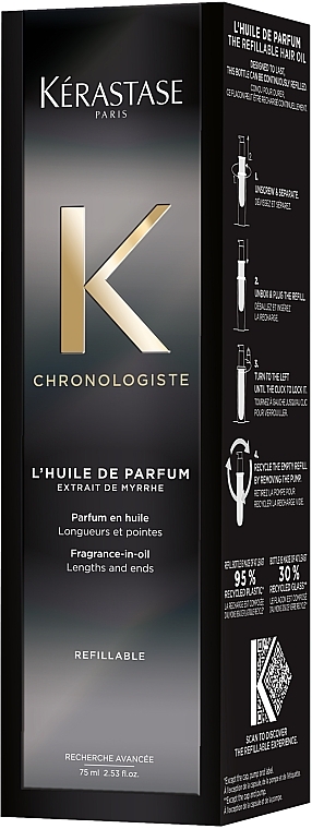 Olejek do włosów - Kerastase Chronologiste Fragrance-in-oil Refillable — Zdjęcie N3