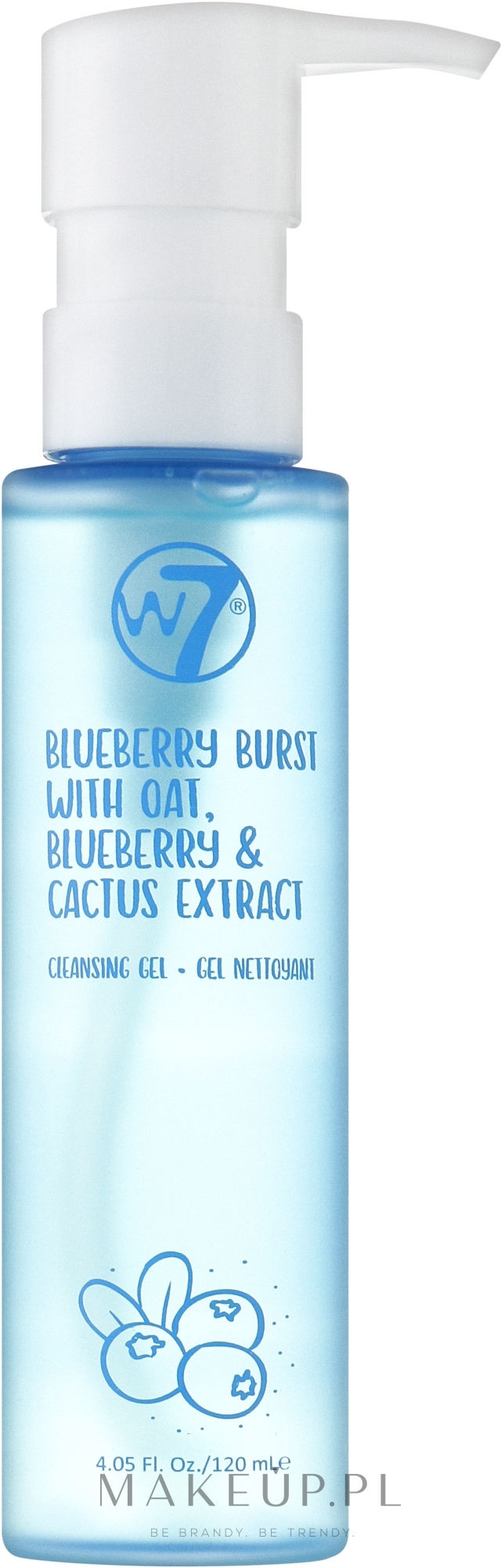Żel do mycia twarzy - W7 Blueberry Burst Cleansing Gel — Zdjęcie 120 ml
