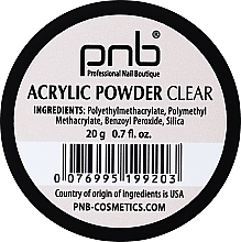 Kup Puder akrylowy przezroczysty - PNB Acrylic Powder Clear