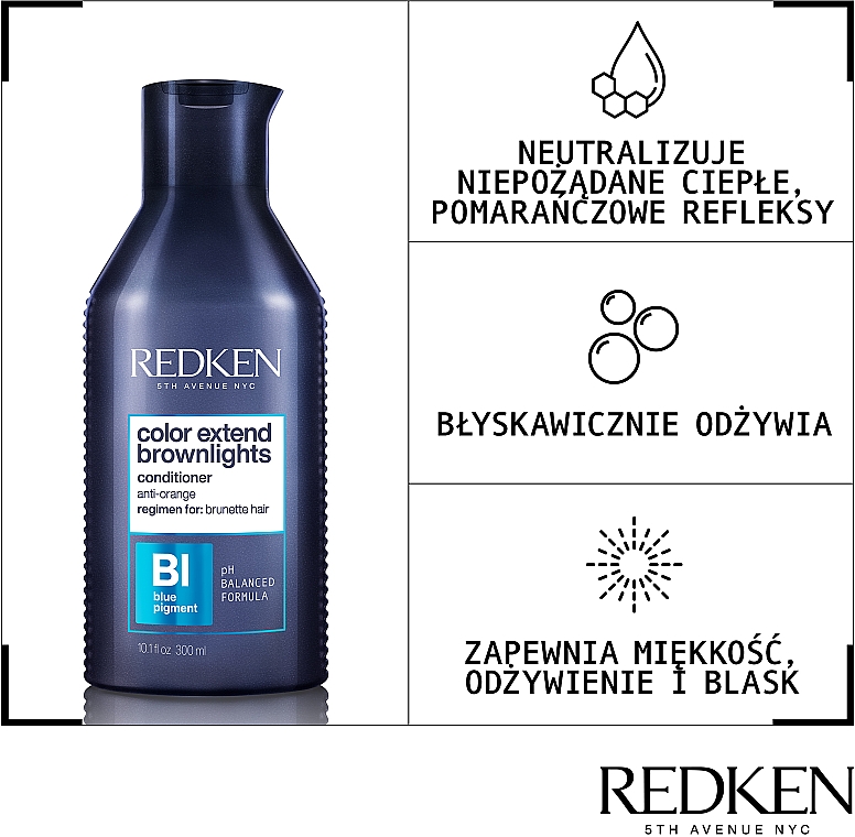 Neutralizująca odżywka do włosów dla brunetek - Redken Color Extend Brownlights Conditioner — Zdjęcie N3