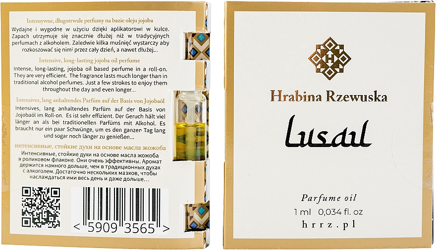 PREZENT! Hrabina Rzewuska Lusail - Perfumy w olejku (mini) — Zdjęcie N2