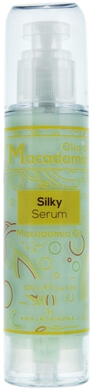 Płynny jedwab do włosów z olejem makadamia - Kleral System Olio Di Macadamia Silky Serum — Zdjęcie N1