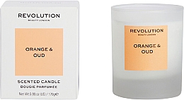 Kup Świeca zapachowa Pomarańcza i oud - Makeup Revolution Orange & Oud Scented Candle