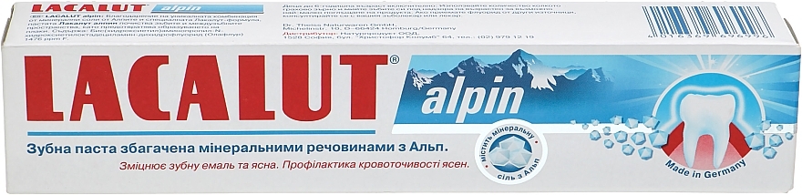 Pasta do zębów "Alpin" - Lacalut — Zdjęcie N4
