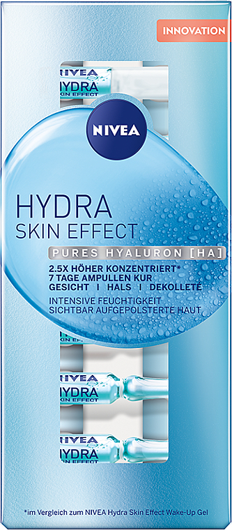 Kuracja nawadniająca w ampułkach do twarzy - NIVEA Hydra Skin Effect 7-Day Hydrating Treatment In Ampoules — Zdjęcie N1