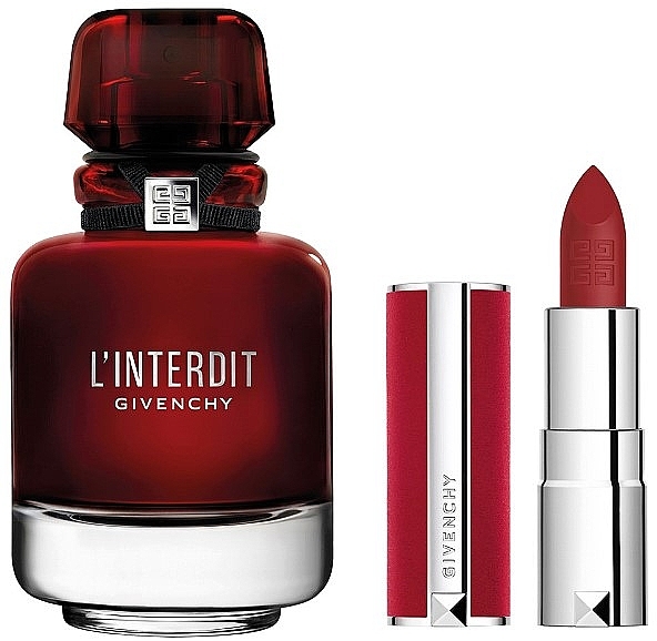 Givenchy L'Interdit Rouge - Zestaw (edp/50ml + lipstick1,5g) — Zdjęcie N2