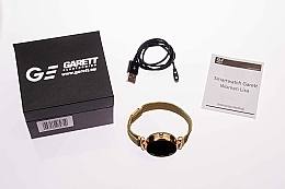 Smartwatch damski, złoty, stalowy - Garett Smartwatch Women Lisa Gold Steel — Zdjęcie N5