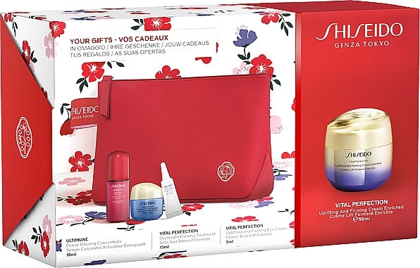 Zestaw, 5 produktów - Shiseido Vital Perfection Pouch Set — Zdjęcie N1