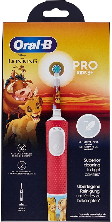 Elektryczna szczoteczka do zębów, Król Lew - Oral-B Pro Kids 3+ Disney The Lion King — Zdjęcie N1