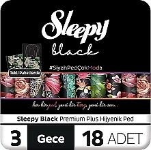 Kup Podpaski codzienne, 18 szt. - Sleepy Black Premium Plus Ped 