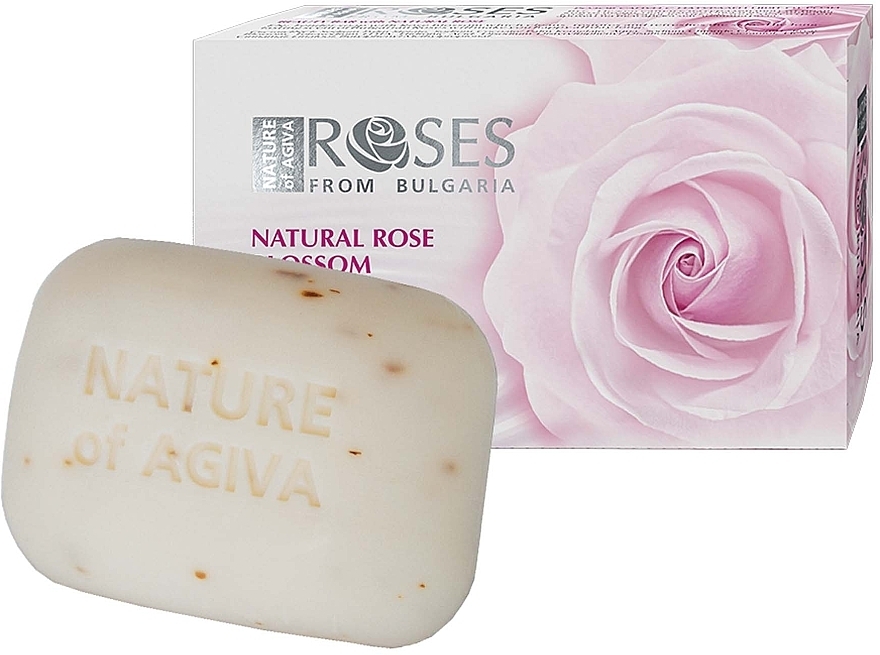 Mydło w kostce Biała róża - Nature of Agiva White Rose Soap — Zdjęcie N1