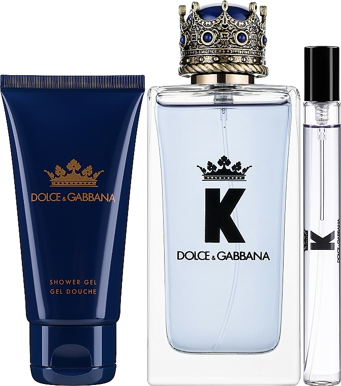 Dolce & Gabbana K by Dolce & Gabbana - Zestaw (edt 100 ml + sh/gel 50 ml + edt/mini 10 ml) — Zdjęcie N2