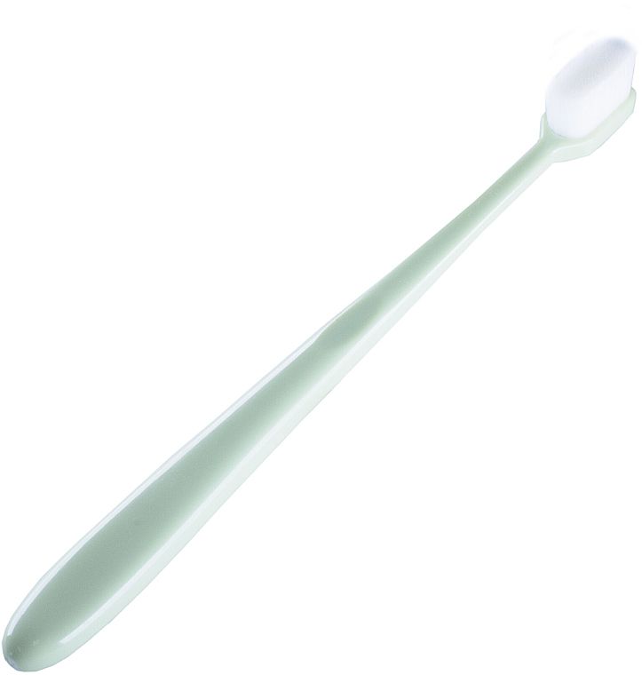 Szczoteczka z mikrofibry, miękka, zielona - Kumpan M03 Microfiber Toothbrush — Zdjęcie N1