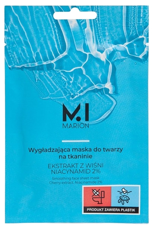 Wygładzająca maseczka do twarzy z niacynamidem 2% - Marion Smoothing Face Sheet Mask  — Zdjęcie N1