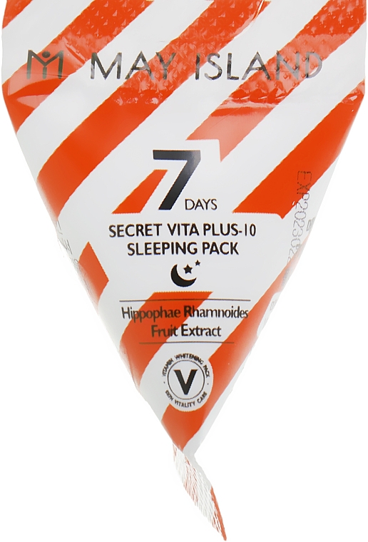 Maseczka do twarzy na noc z kwasami owocowymi i witaminami - May Island 7 Days Secret Vita Plus-10 Sleeping Pack