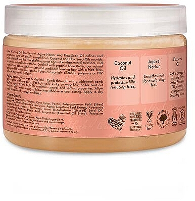 Żel do stylizacji włosów kręconych Kokos i hibiskus - Shea Moisture Coconut & Hibiscus Curling Gel Souffle — Zdjęcie N3