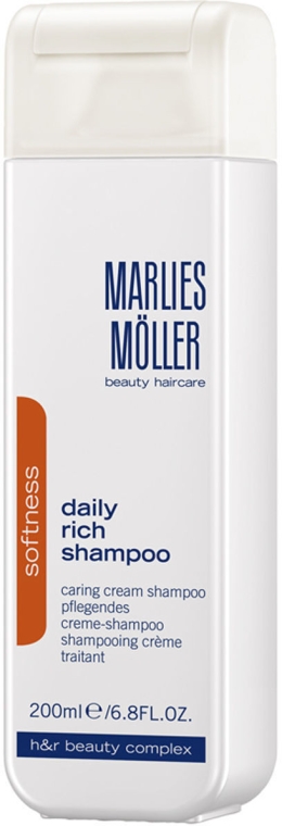 Delikatny szampon do włosów - Marlies Moller Softness Daily Rich Shampoo — Zdjęcie N1