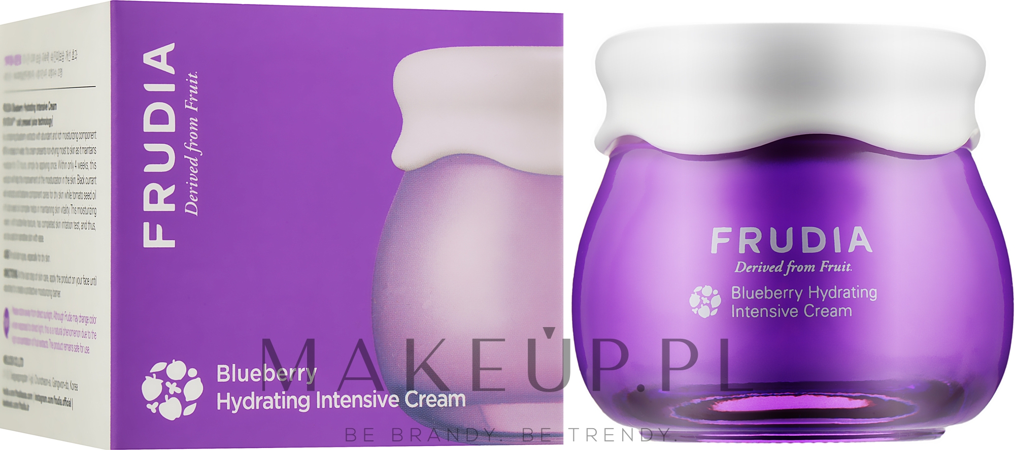 Jagodowy intensywnie nawilżający krem do twarzy - Frudia Blueberry Hydrating Intensive Cream — Zdjęcie 55 g