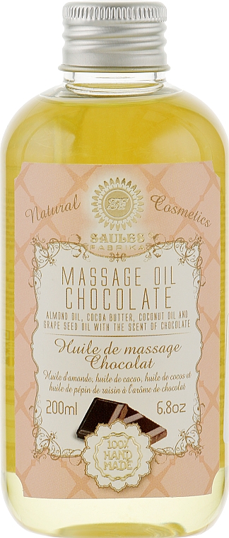 Olejek do masażu Czekolada - Saules Fabrika Massage Oil
