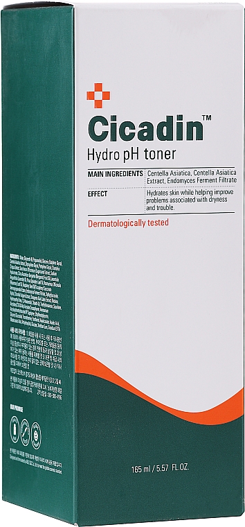 Nawilżający tonik do twarzy do skóry wrażliwej i problematycznej - Missha Cicadin Hydro pH Toner — Zdjęcie N2