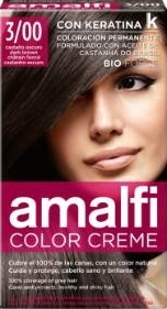 PRZECENA! Kremowa farba do włosów - Amalfi Color Creme Hair Dye * — Zdjęcie 3/00 - Dark Brown