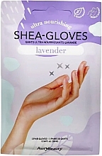 Rękawiczki do manicure z masłem shea i lawendą - Avry Beauty Shea Butter Gloves Lavender — Zdjęcie N1
