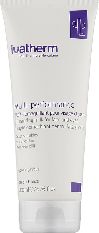 Oczyszczające mleczko do demakijażu twarzy i oczu - Ivatherm Multi-Performance Cleansing Milk Face And Eyes — Zdjęcie N2