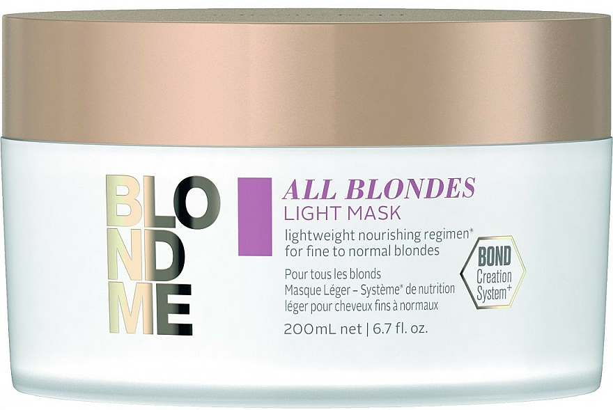 Odżywcza maska do cienkich blond włosów - Schwarzkopf Professional Blondme All Blondes Light Mask