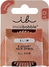 Kup Gumka-bransoletka do włosów - Invisibobble Slim Bronze and Beads Elegant Hair Spiral