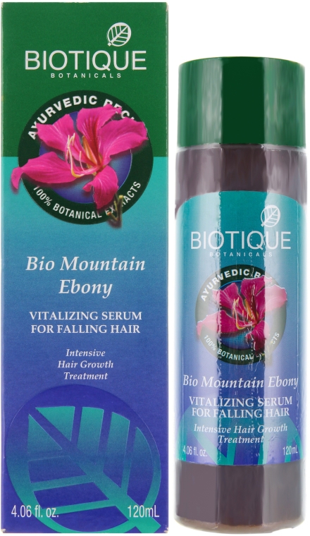 Orzeźwiające serum Górski ebonit - Biotique Bio Mountain Ebony Fresh Growth Stimulating Serum — Zdjęcie N1