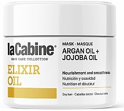 Odżywcza maska ​​do włosów suchych z olejkami arganowym i jojoba - La Cabine Elixir Oil Mask Argan Oil + Jojoba Oil — Zdjęcie N1