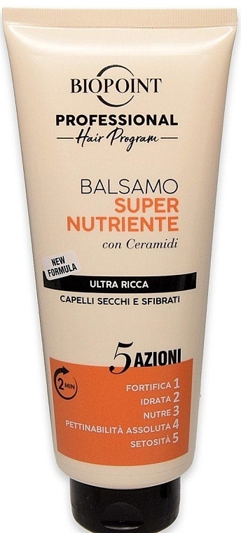 Balsam do włosów suchych i zniszczonych - Biopoint Super Nourishing Balsamo — Zdjęcie N1