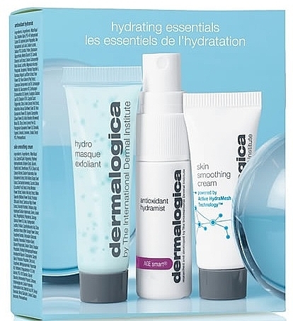 Zestaw - Dermalogica Hydrating Essentials Set (mask/10ml +f/mist/10ml + cr/7ml) — Zdjęcie N1