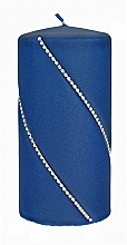 Świeca dekoracyjna 7 x 14 cm, granatowy walec - Artman Bolero Mat — Zdjęcie N1