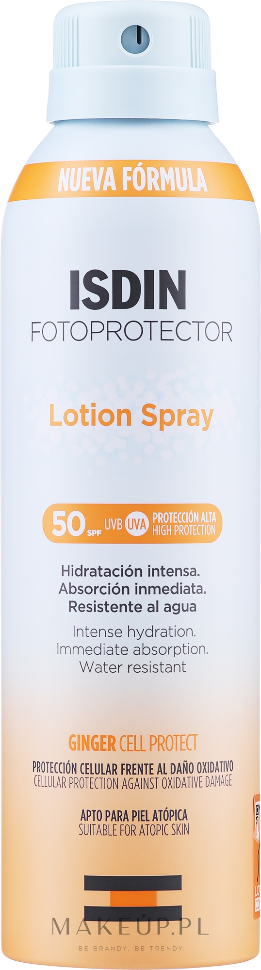 Przeciwsłoneczny balsam do ciała SPF 50 - Isdin Fotoprotector Lotion Spray Spf 50 — Zdjęcie 250 ml