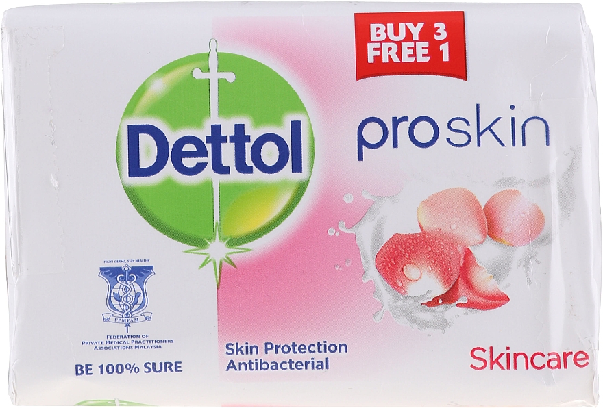 Antybakteryjne mydło z ochroną nawilżającą - Dettol Anti-bacterial Skincare Bar Soap — Zdjęcie N1