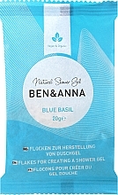 Zestaw z niebieską bazylią do ciała - Ben & Anna Blue Basil Shower Gel Flakes (sh/gel 2x20g) — Zdjęcie N2