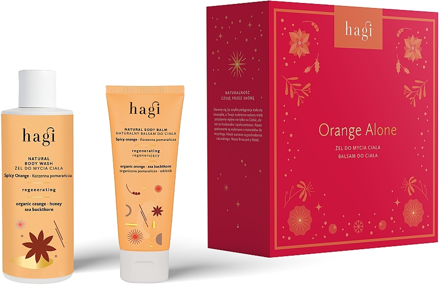 Zestaw - Hagi Orange Alone (sh/gel/150ml + b/balm//75ml) — Zdjęcie N1