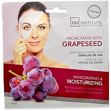 Maseczka do twarzy z pestkami winogron - IDC Institute Face Mask  — Zdjęcie N1