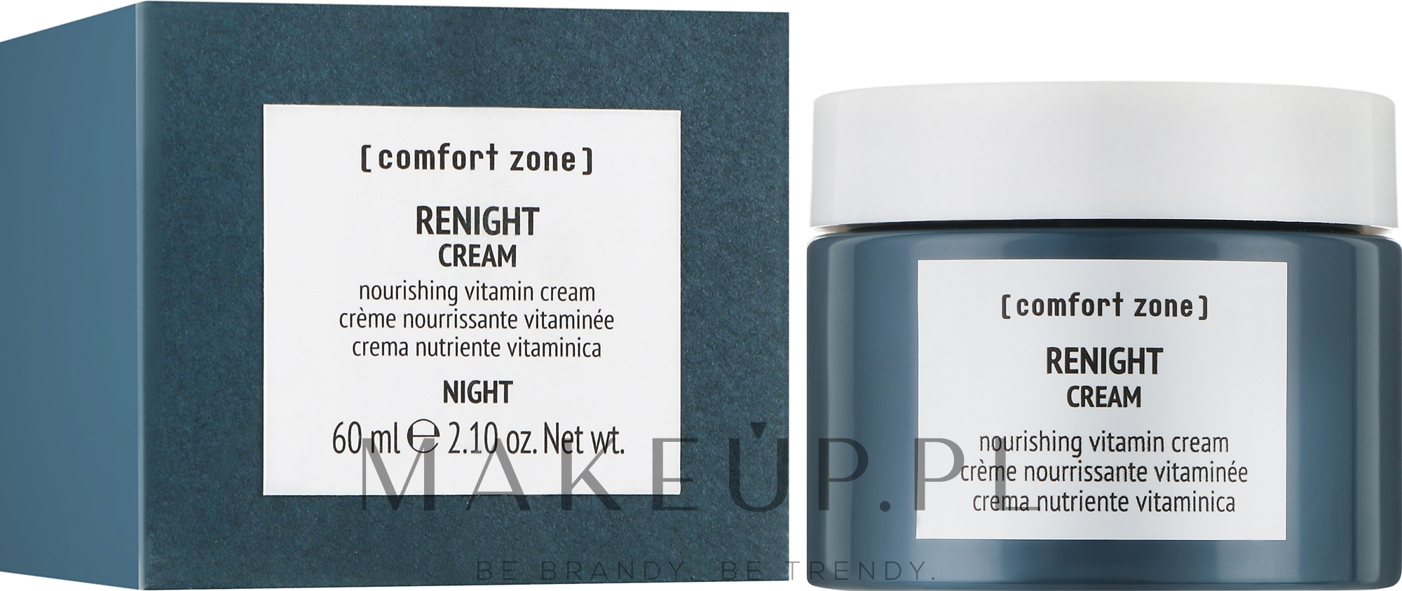 Odżywczy krem witaminowy do twarzy na noc - Comfort Zone Renight Cream — Zdjęcie 60 ml