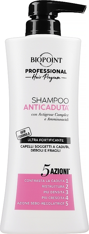 Szampon przeciw wypadaniu włosów i łupieżowi dla kobiet - Biopoint Anticaduta Shampoo — Zdjęcie N1
