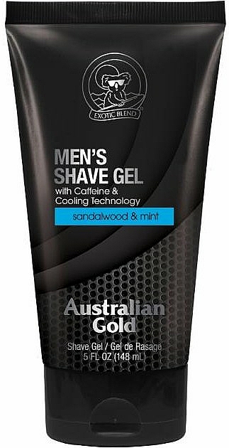 Żel do golenia do skóry suchej z masłem shea - Australian Gold Mens Shave Gel — Zdjęcie N1