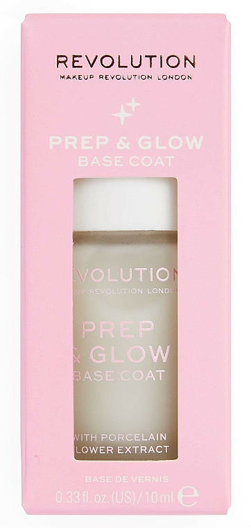 Baza pod lakier - Makeup Revolution Prep&Glow Base Coat  — Zdjęcie N2